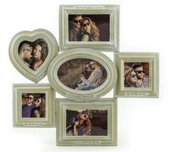 Galleria Fotografica Di Legno Bianco Crema Vintage Shabby Ch