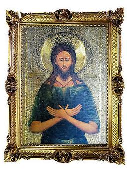 Immagine Foto Telaio Antico Barocco Rococo Icona Russa 90x70