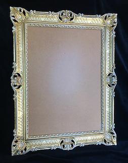 Oro-bianco Barocco Con Vetro Antico 90x70 Foto Matrimonio Pe