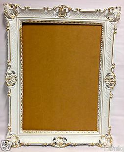 Oro Bianco Barocco Con Vetro Foto Matrimonio Antico 90x70 Gr
