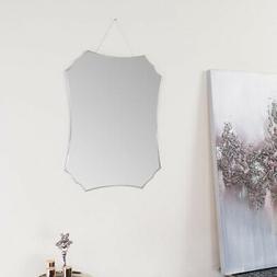 Deco senza Cornice Smussato Muro Specchio Vintage Ornato Cur
