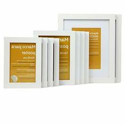 Nacnic Formato Bianco Cornice (10 Set - | 20x25cm | x2 - | 1