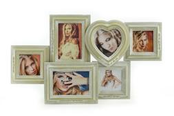 Galleria Fotografica di Legno Bianco Crema Shabby Chic Vinta
