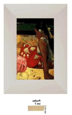 Gauguin, Thaitiana, Stampa su tela /PVC+ Cornice in legno Bi
