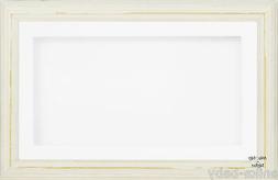 Grande 3D Shabby Chic Crema Legno Scatola Display Cornice Bi