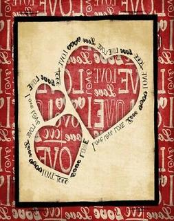 Grey-STAMPA-ARTISTICA-segni-Love-2-su-Carta-Tela-Canvas-Corn