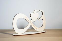 Infinito con Cuore In Legno Regalo di San Valentino Perfetto