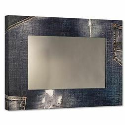 JEANS specchio camera da letto o ingresso con cornice | SPEC