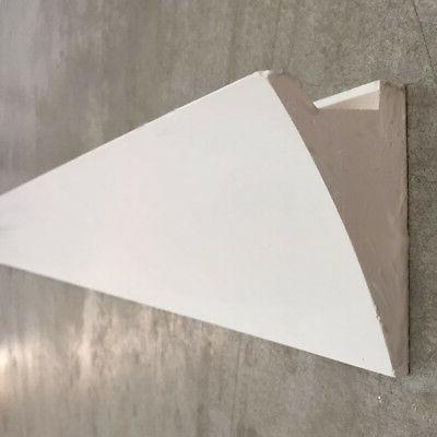 2 cornice in gesso angolare sguscio per