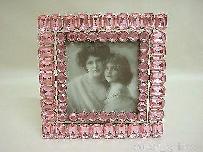 28509 marco foto portafoto strass quadrata rosa