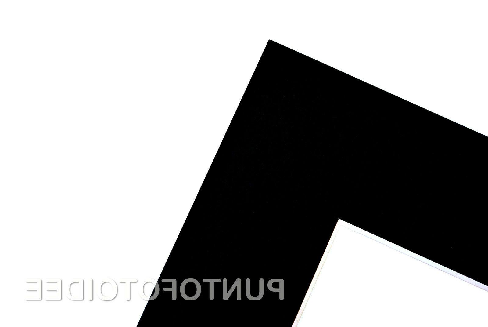 5 passepartout nero per stampe foto quadri