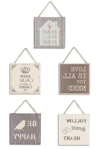 5er set dipinto a parete 20x20cm decorazione