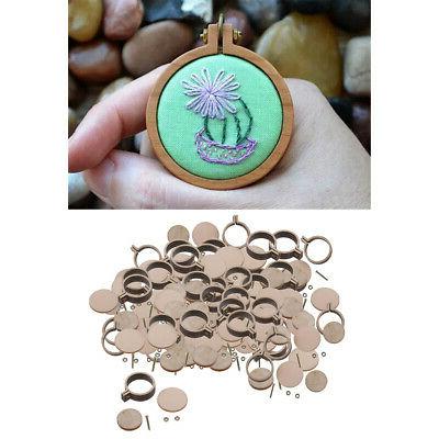 70pcs mini cornici per cerchi ricamate in