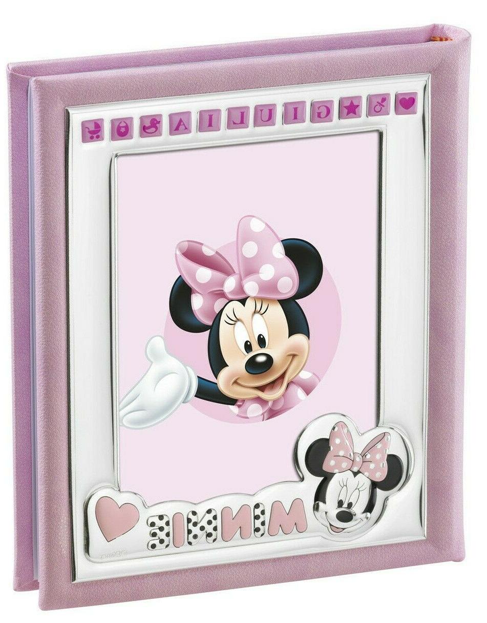 album cornice portafoto bimba argento disney rosa