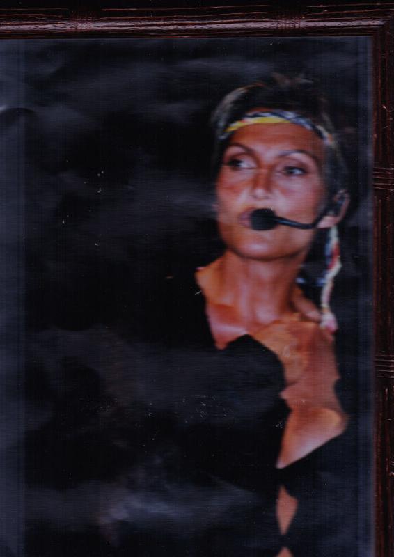 anna oxa in concerto rara fotografia originale
