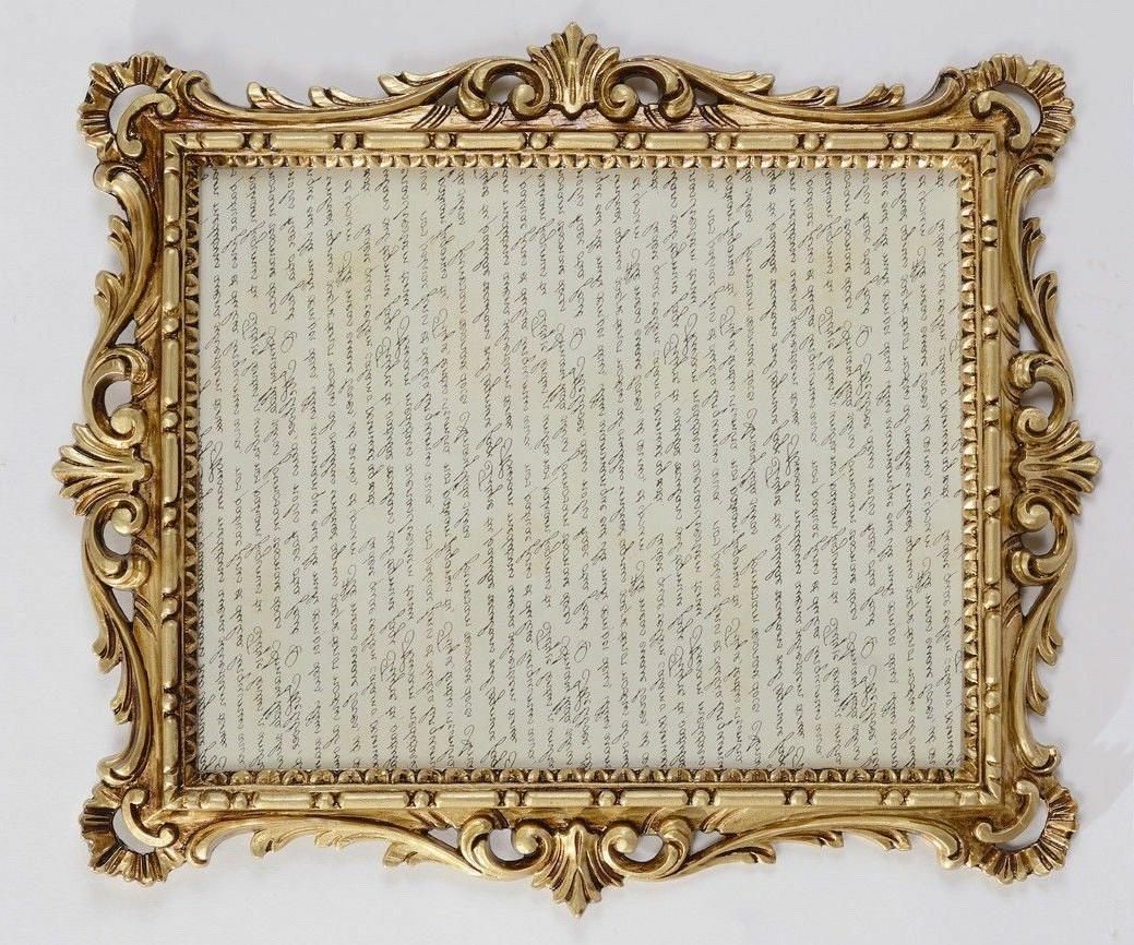 antico cornici oro con vetro barocco 43x37