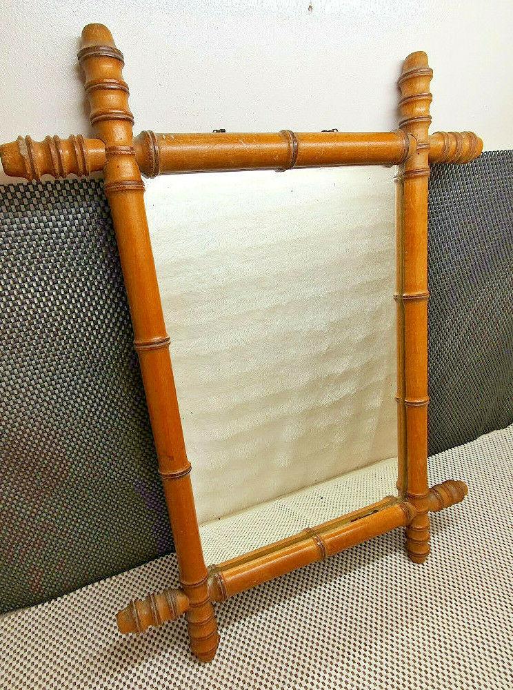 antico grande specchio cornice in legno turned