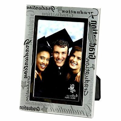 argento 6 x4 foto telaio con nero