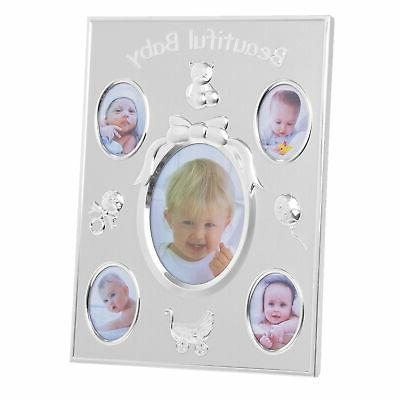 argento bella bambino multi foto cornice contiene
