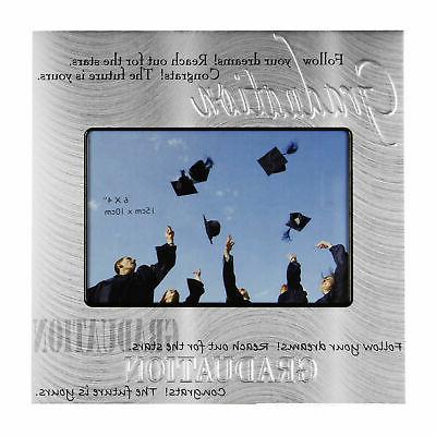 argento goffrato alluminio laurea foto cornice fa314