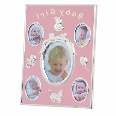 argento rosa bambino multi foto cornice contiene