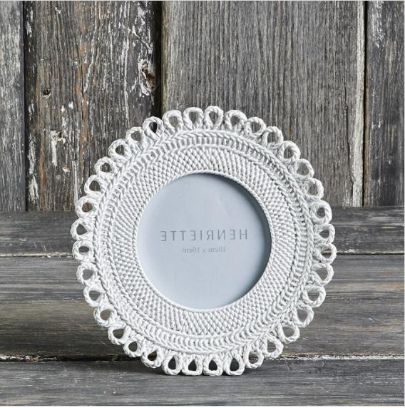 bombonieraporta foto cornice shabby tonda 18 10x10
