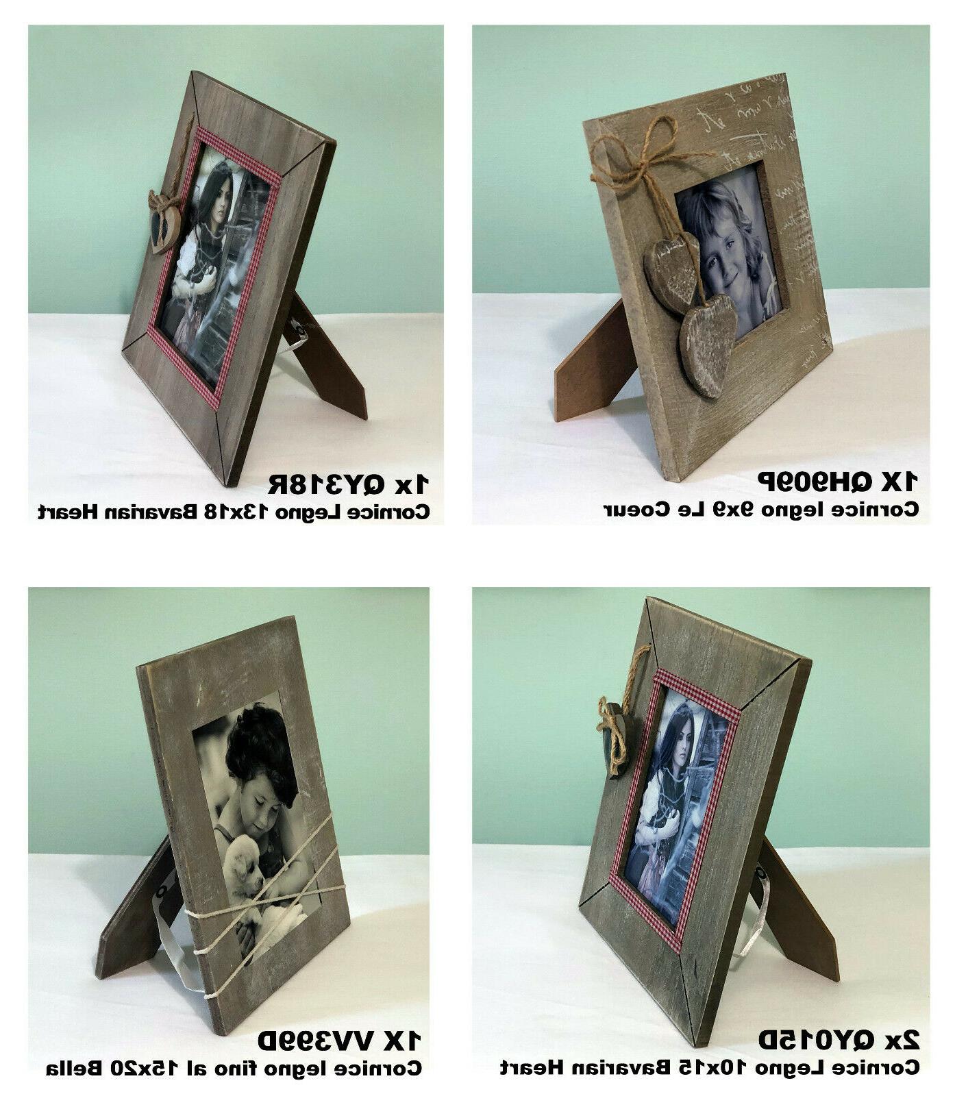 bundle lotto 5 cornici legno per foto