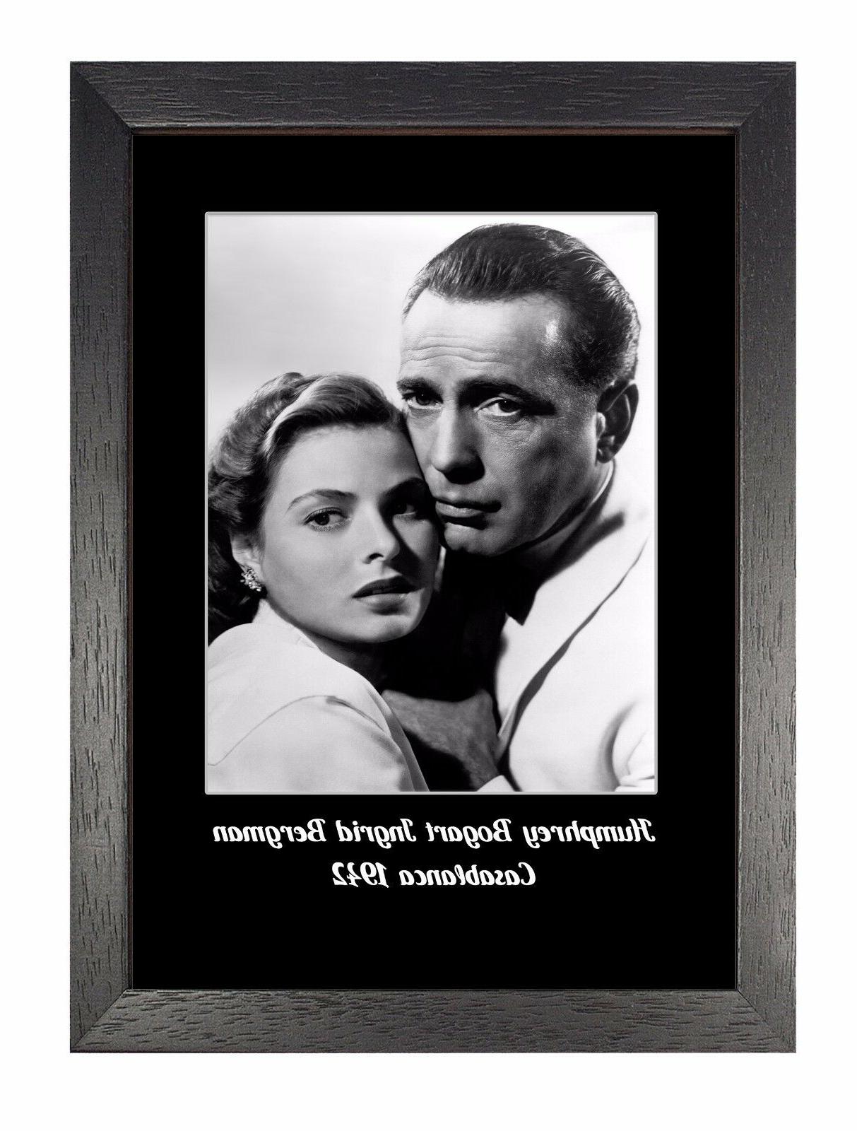casablanca 1942 bogart bergman hug poster bianco