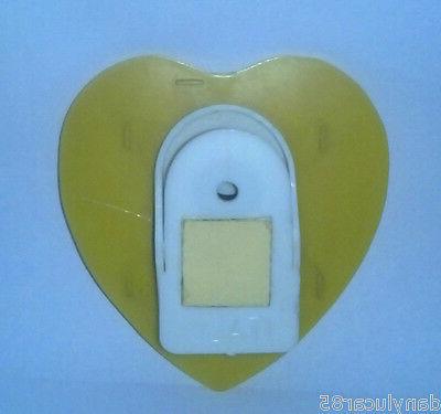 clip porta appendi fogli bianco cuore giallo