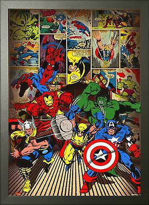 con cornice marvel here come the eroi