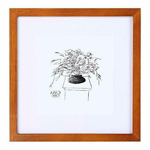 cornice 15x15 cm passepartout per cm marrone