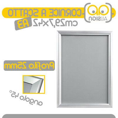 cornice a scatto a3 da parete 25mm