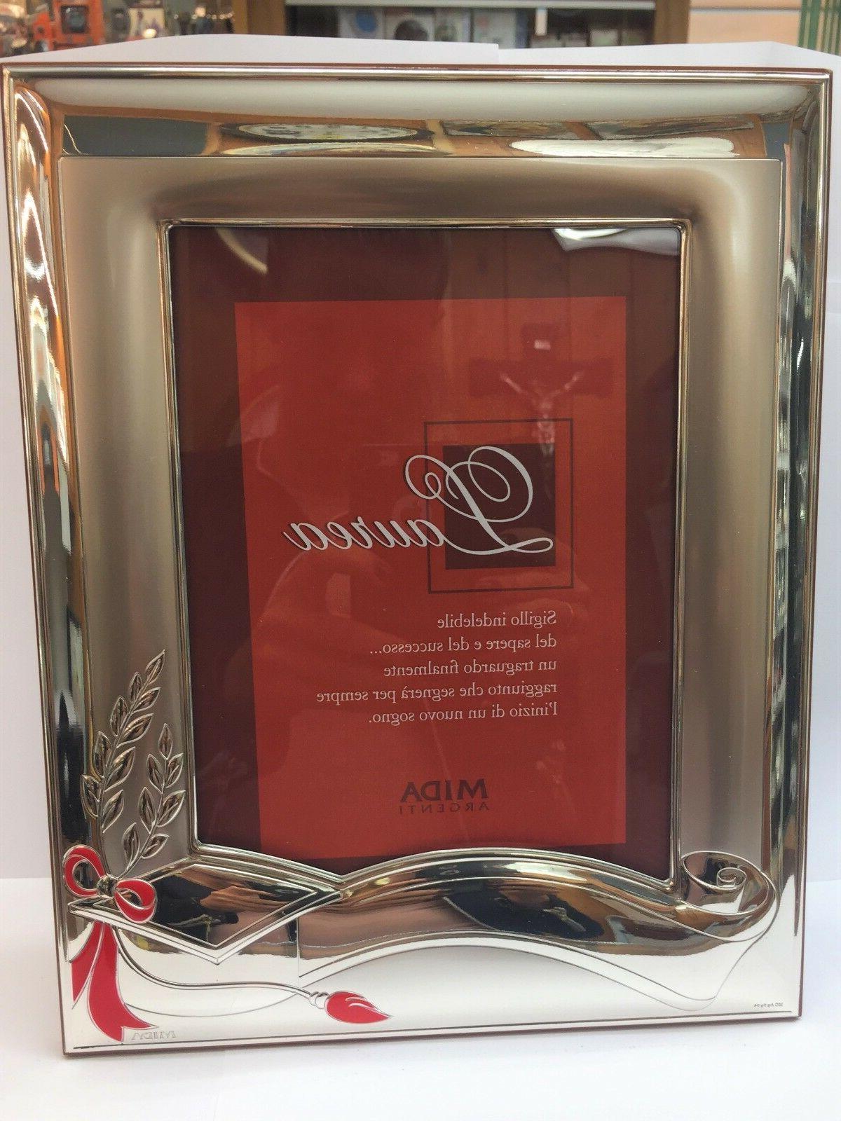cornice argento 925 laurea