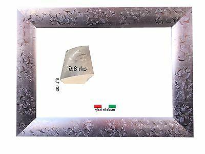 cornice argento in legno per quadri foto