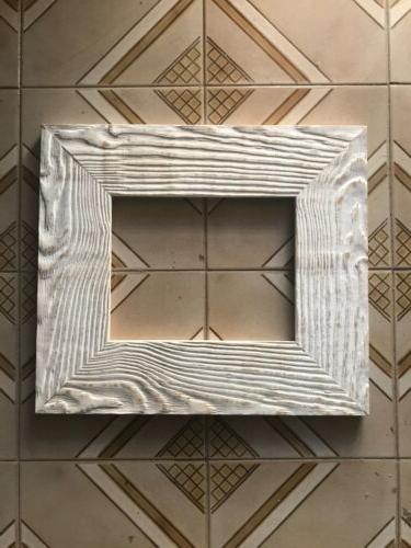 cornice artigianale 20 x 25 bianco effetto