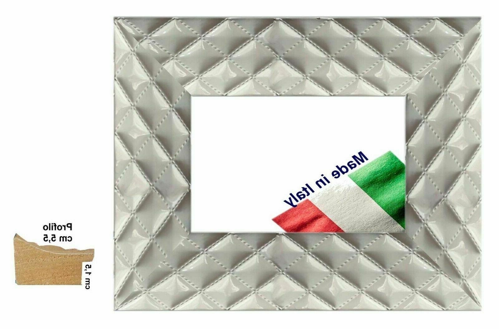 cornice bianca laccata in legno per foto