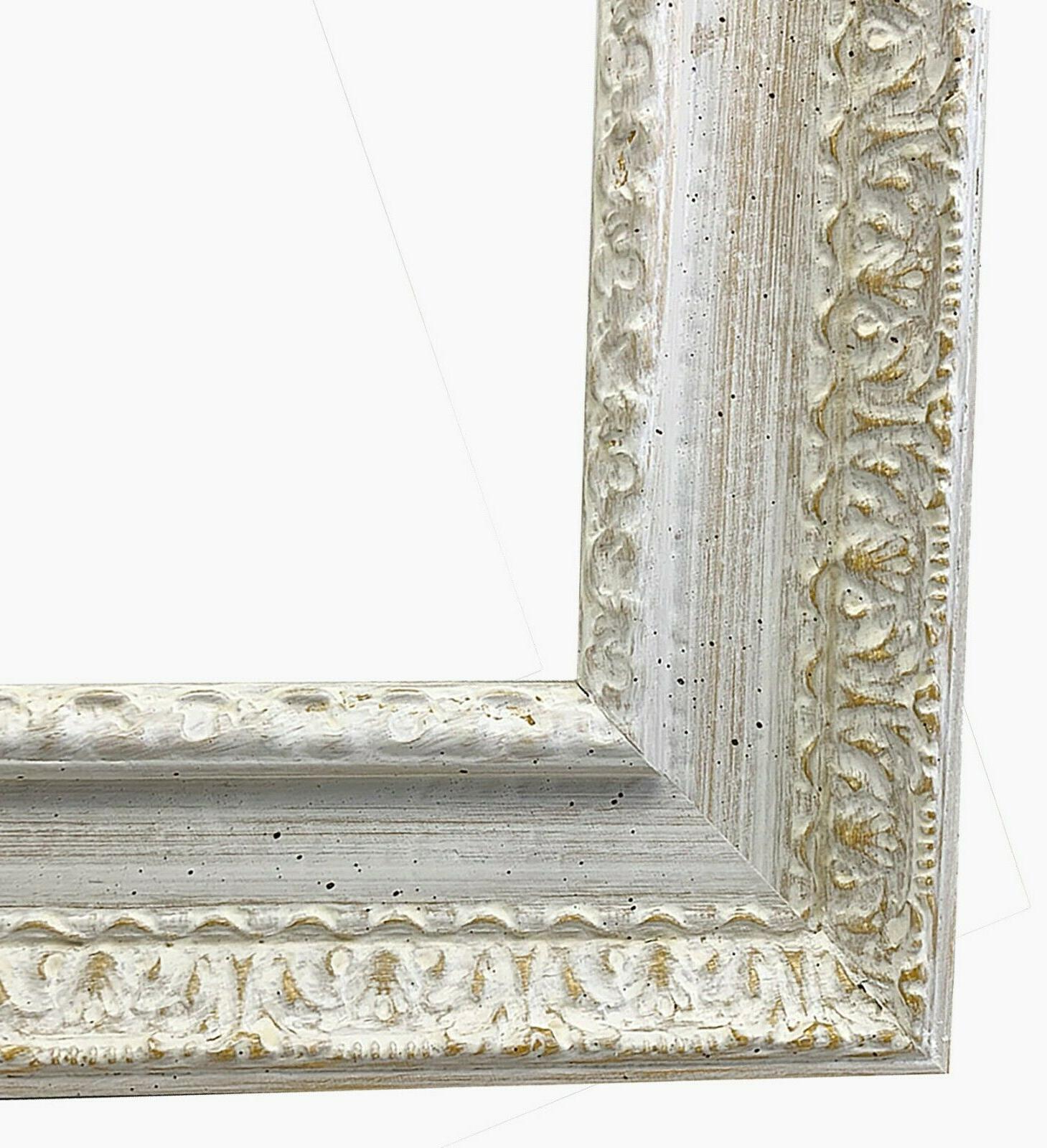 cornice bianca per quadro in legno art
