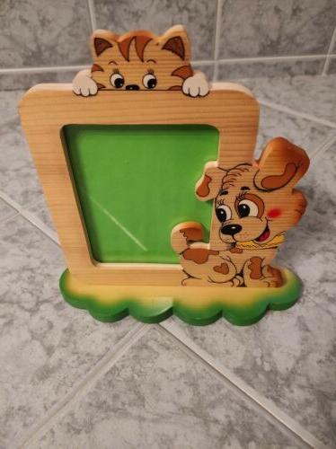 cornice con animali per foto da bambini