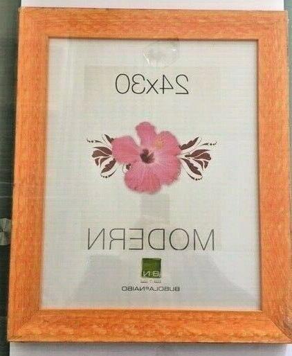 cornice cornici muro in legno arancione 24x30