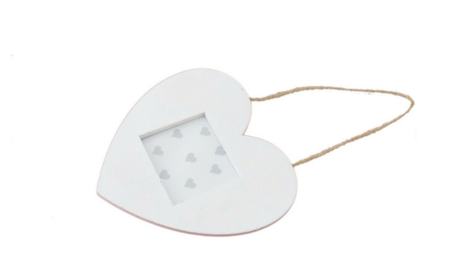 cornice cuore legno bianco cerimonia comunione ricordo