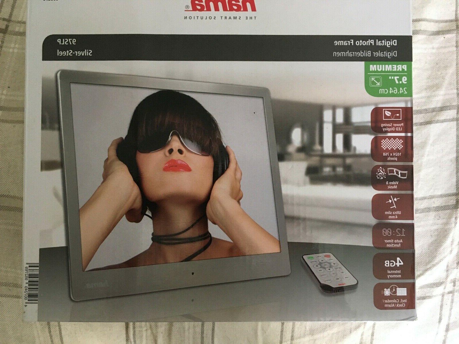 cornice digitale multimediale acciaio premium 9 7