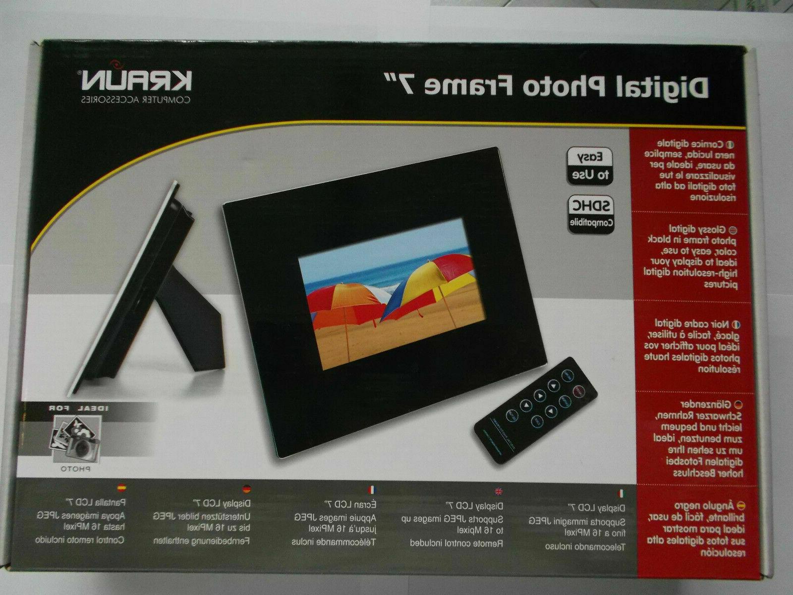 cornice digitale telecomando display 7 usb 2