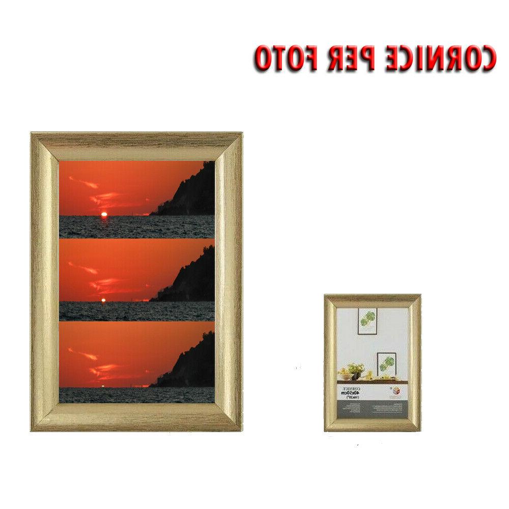 cornice dorata per quadri tele fotografie diplomi