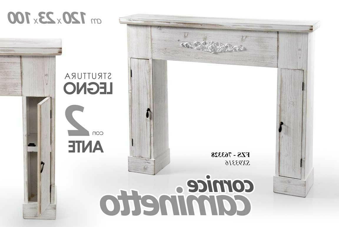cornice finto camino 120 23 h100 cm