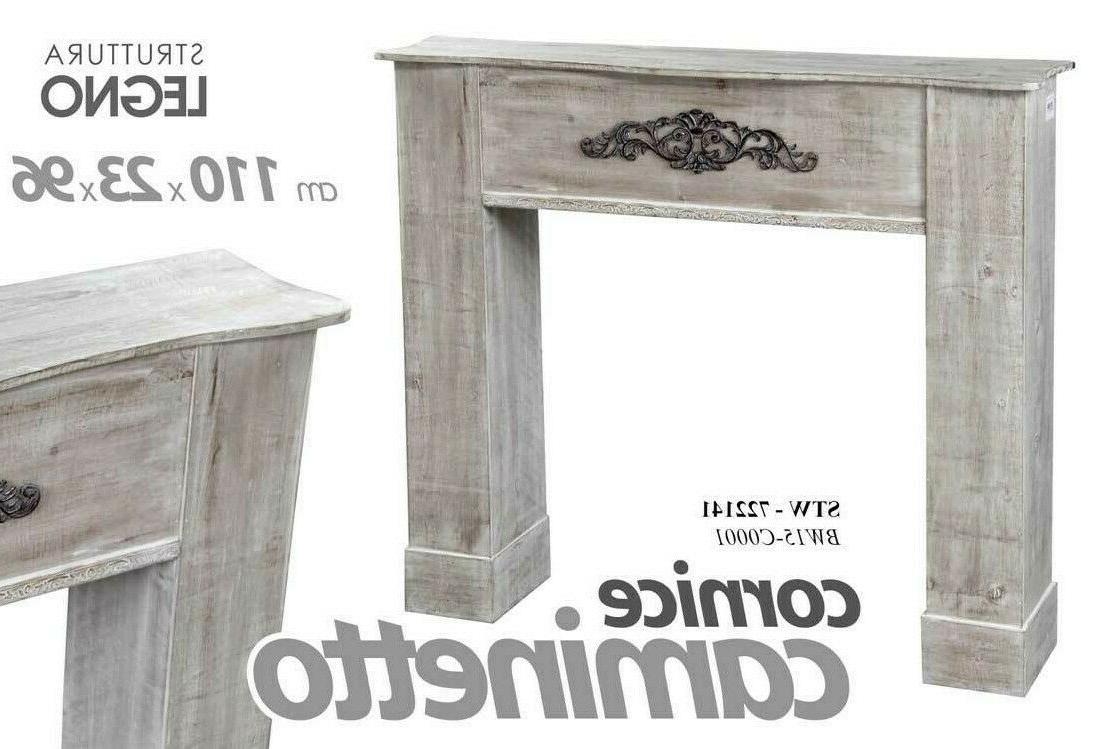 cornice finto camino caminetto 110 23 h94cm