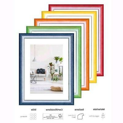 cornice foto portafoto stampe poster rainbow legno