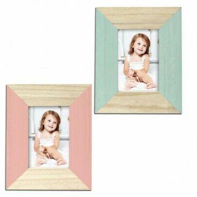 cornice fotografica portafoto candy pink blue 13x18