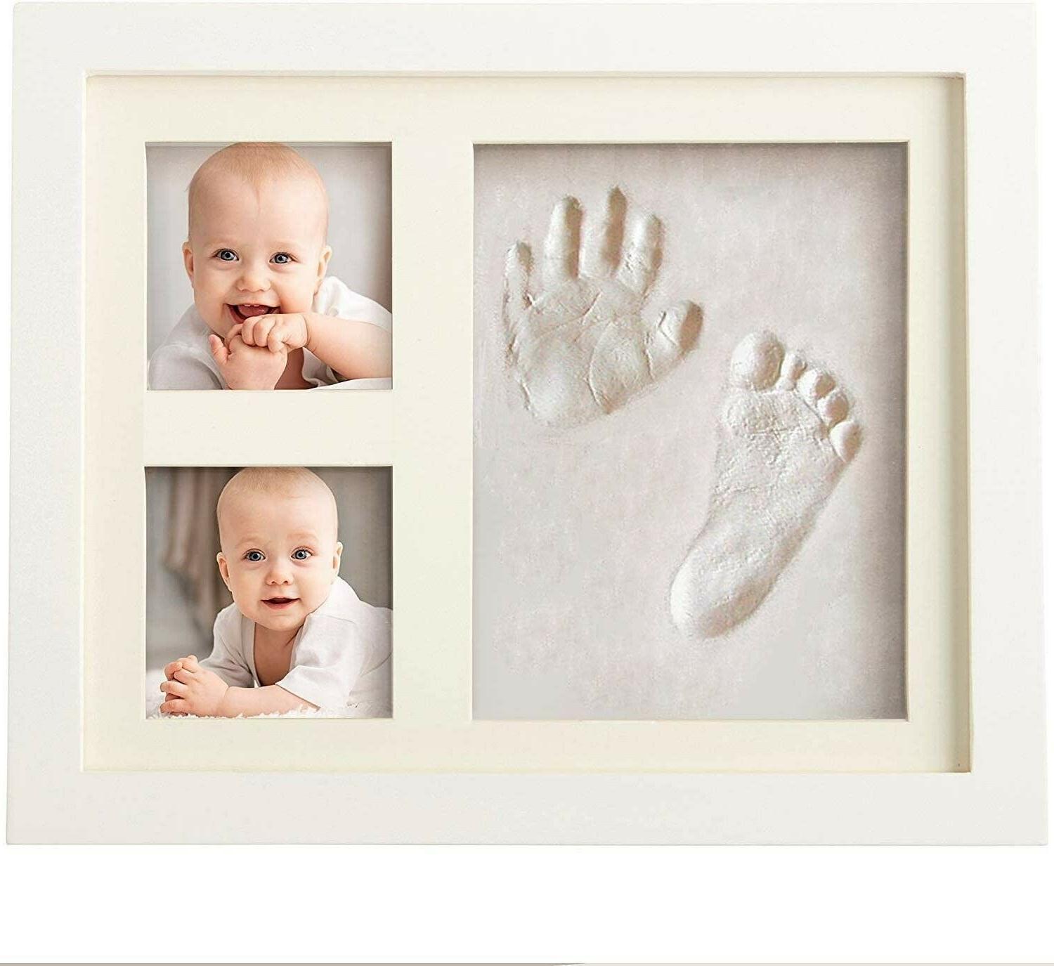 cornice impronta mani piedi neonato bimbo kit