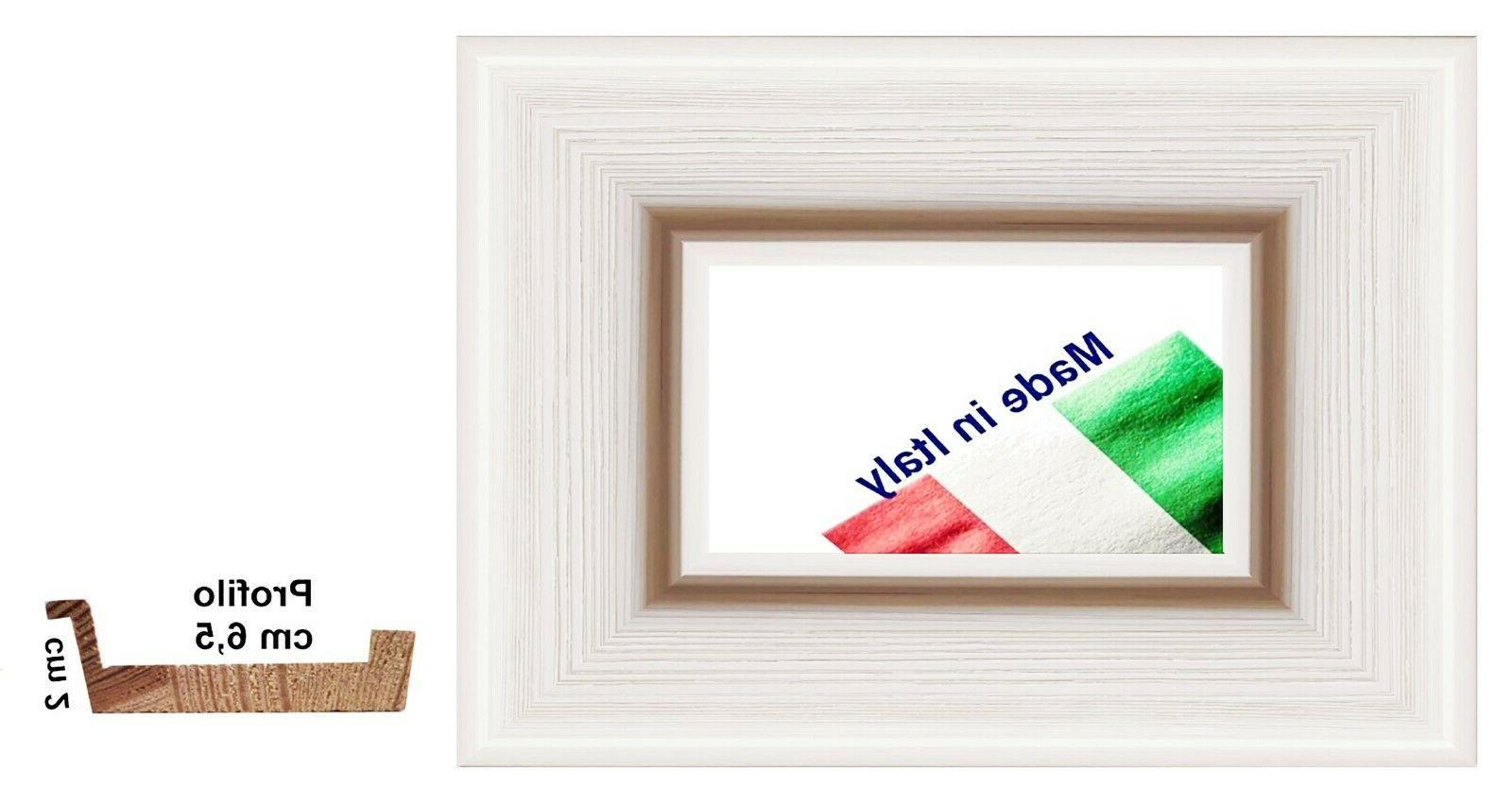cornice in legno a incavo bianca per