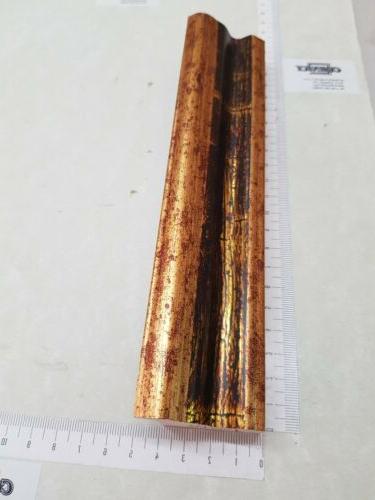 cornice in legno abete oro e marrone